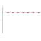 Height restriction barrier | cross tube length: 4500 mm | for padlock | to be fixed by plugs